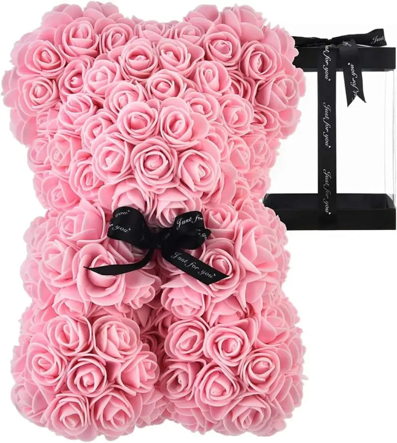 Rose Bear ροζ 25cm
