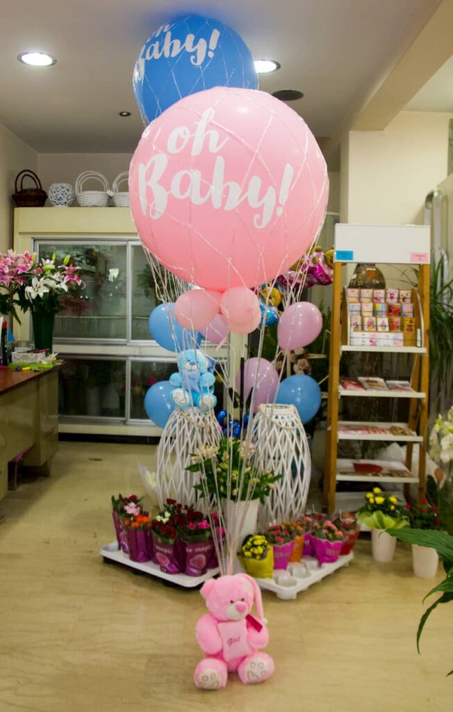 Αερόστατο μπαλόνι με ήλιο ροζ 100cm