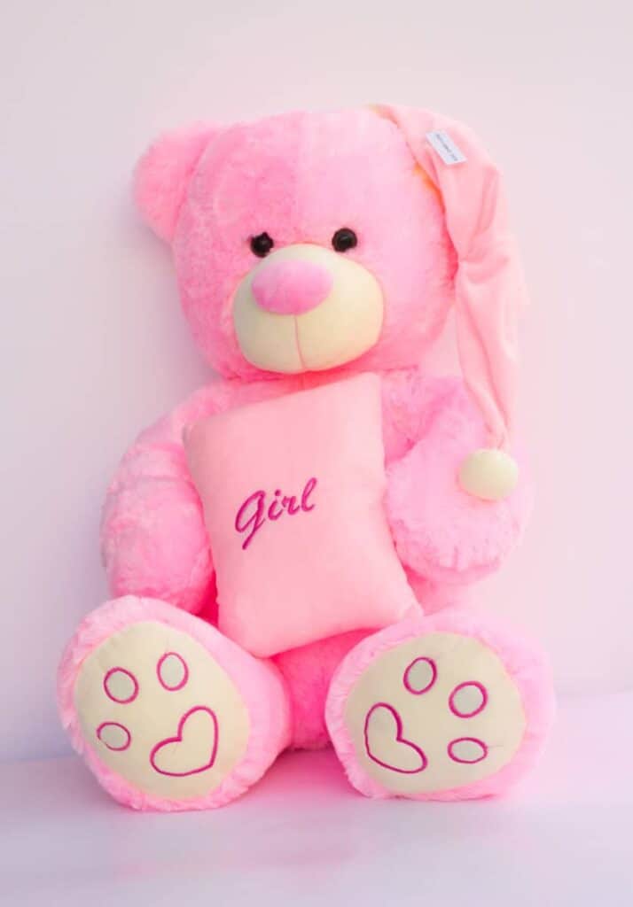 Αρκούδος ροζ 50cm