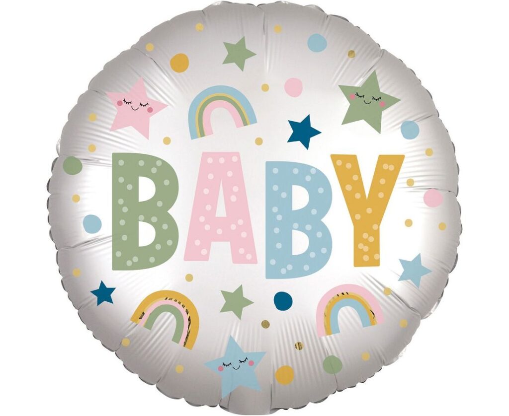 Μπαλόνι foil για κορίτσι 45cm Δώρα μαιευτηρίου Ανθοπωλείο Test
