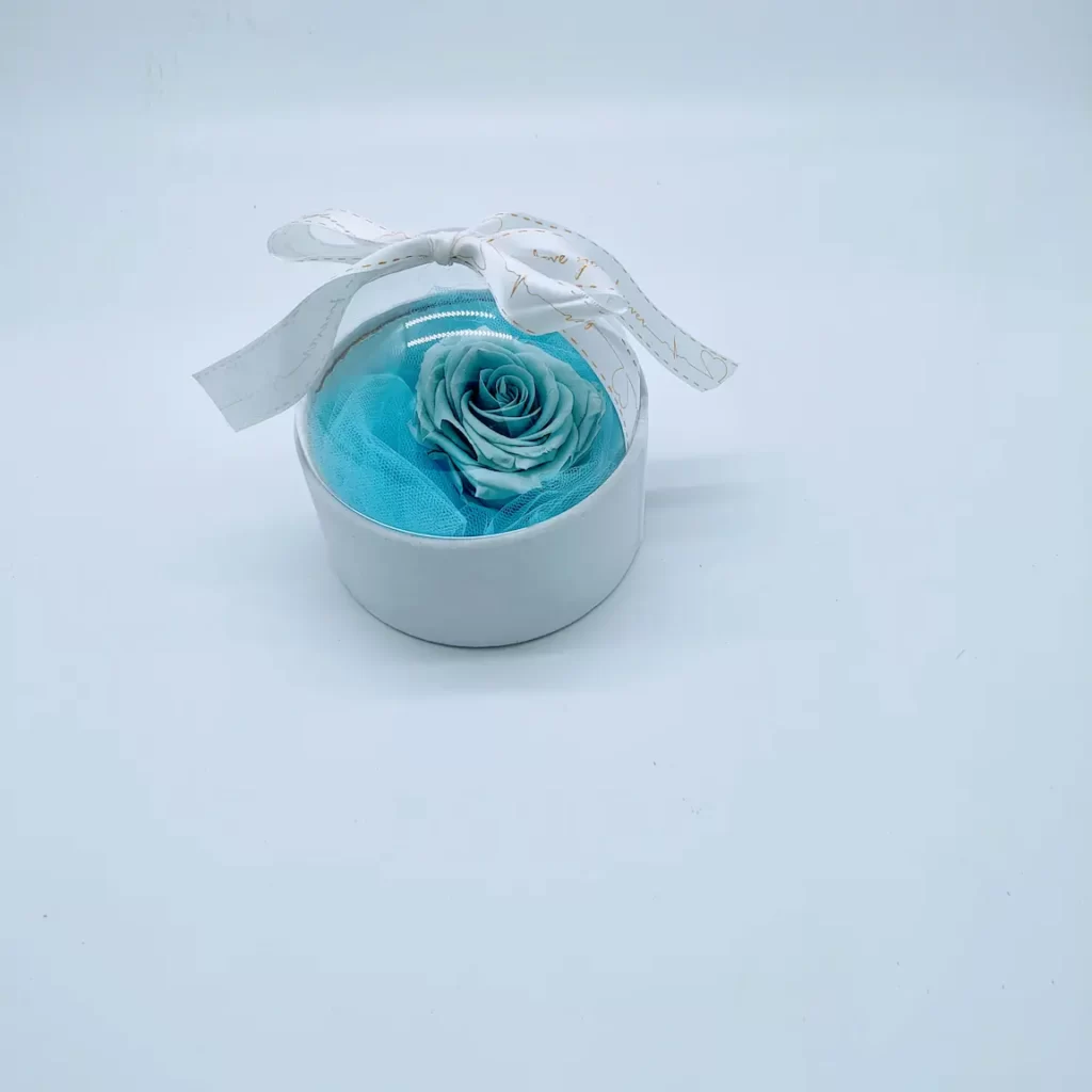 Forever Roses γαλάζιο σε θόλο plexyglass Forever Roses - Eternal Roses Ανθοπωλείο Test 3