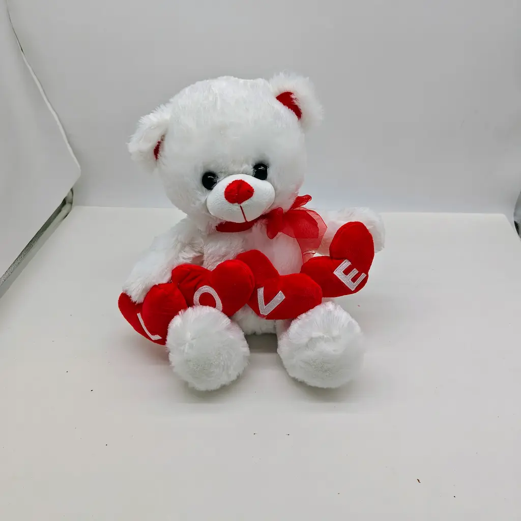 Αρκούδος λευκός love 30cm